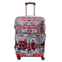 Load image into Gallery viewer, TRIPNUO Thicker Blue City Luggage Cover Travel Suitcase Protective Cover for Trunk Case Apply to 19''-32'' Suitcase Cover
