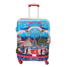 Load image into Gallery viewer, TRIPNUO Thicker Blue City Luggage Cover Travel Suitcase Protective Cover for Trunk Case Apply to 19&#39;&#39;-32&#39;&#39; Suitcase Cover
