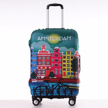 Load image into Gallery viewer, TRIPNUO Thicker Blue City Luggage Cover Travel Suitcase Protective Cover for Trunk Case Apply to 19&#39;&#39;-32&#39;&#39; Suitcase Cover
